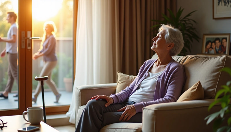 woman not socializing due to pain