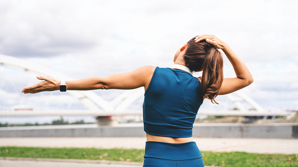 woman warming up